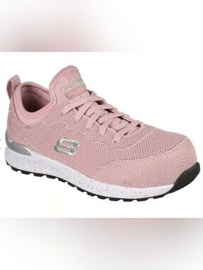 Skechers Rose Pink Mesh Lace-Up Sneaker